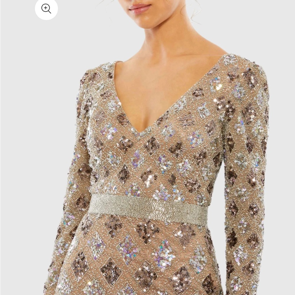 MacDuggal Sequin Embellished Dress